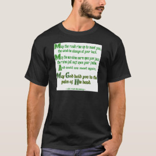 Camiseta Que a Estrada Suba para Encontrá-lo Verde