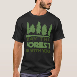 Camiseta Que A Floresta Esteja Com Você