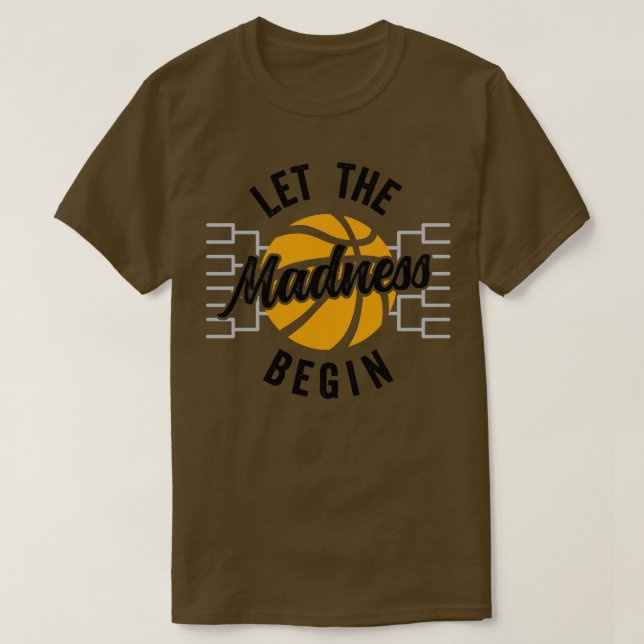 Camiseta Que A Loucura Comece A Basquete (Frente do Design)