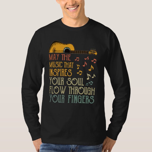 Camiseta Que A Música Que Inspira A Sua Alma Atravesse (Frente)