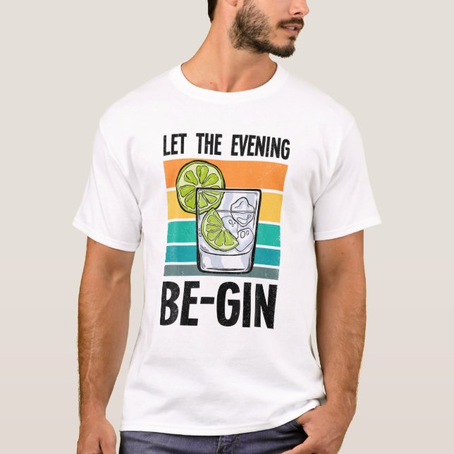 Camiseta Que A Noite De Beer Álcool Seja-Gin Festejando Bar (Frente)