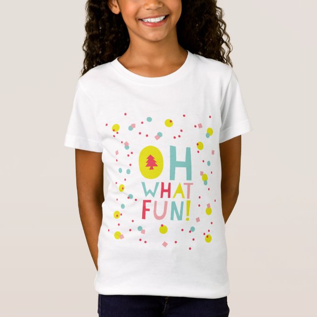 Camiseta Que Árvore de Natal Divertida Pontos de Confetti C (Frente)