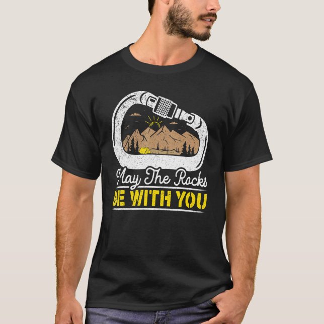 Camiseta Que As Rochas Estejam Com Você Montanheira Boulder (Frente)
