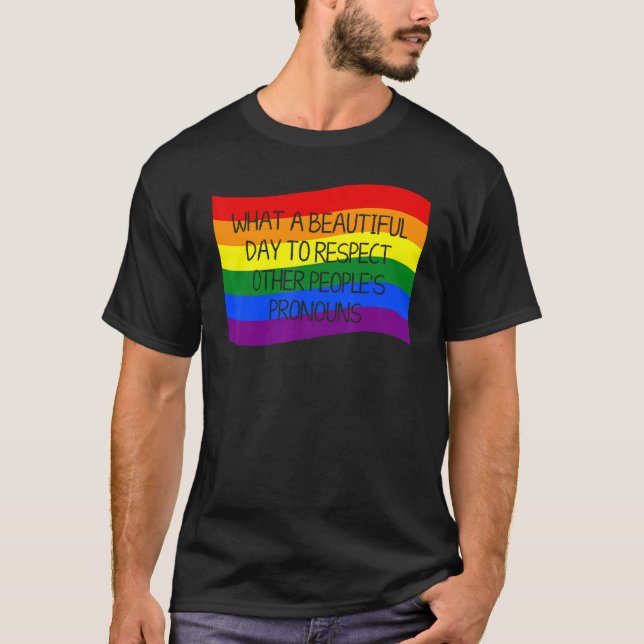 Camiseta Que belo dia para respeitar outras PessoasPro (Frente)