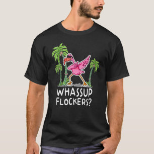 Camiseta Que Bloqueadores Dabbing Dab Flamingo dizendo