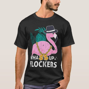 Camiseta Que Bloqueadores de Verão Flamingo HipHop B
