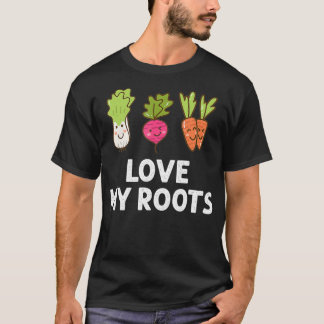 Camiseta Que Bom, Eu Adoro Minha Raízes, Teto Toddler, Vege
