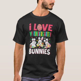 Camiseta Que Bom, Eu Amo Meu Jardim De Infância Coelhinhos 