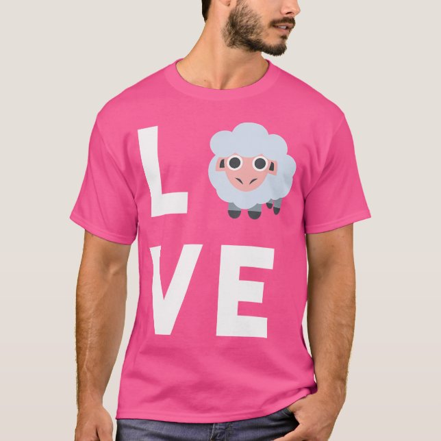 Camiseta Que Bom Que Adoro Ovelhas Engraçadas Por (Frente)