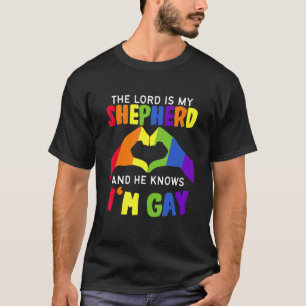 Camiseta Que bom que o Senhor é meu Pastor e sabe que sou G