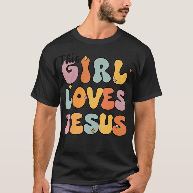 Camiseta Que Bonita Essa Garota Ama Jesus Crianças De Camis (Frente)