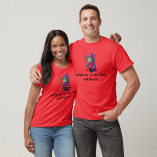 Camiseta Que caminho para os Truques e Tratamentos