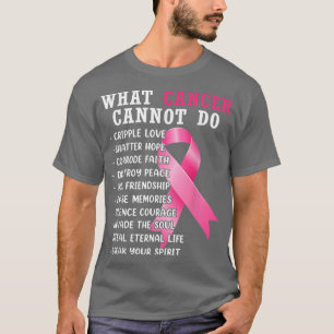 Camiseta Que Cancer Não Pode Fazer Cancer De Fita Rosa