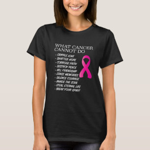 Camiseta Que Cancer não pode fazer inspiração de consciênci