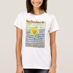 Camiseta Que Cancer Não Pode Fazer Poem Angel T-Shirt Pers