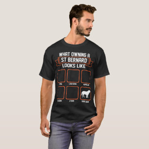 Camiseta Que cão possuindo de St Bernard olha como a