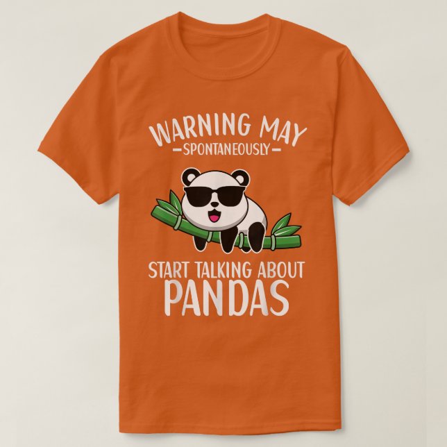 Camiseta Que Comece A Falar Sobre Pandas Panda (Frente do Design)