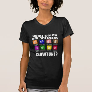 Camiseta Que cor/t-shirt escuro mulheres de Showtune