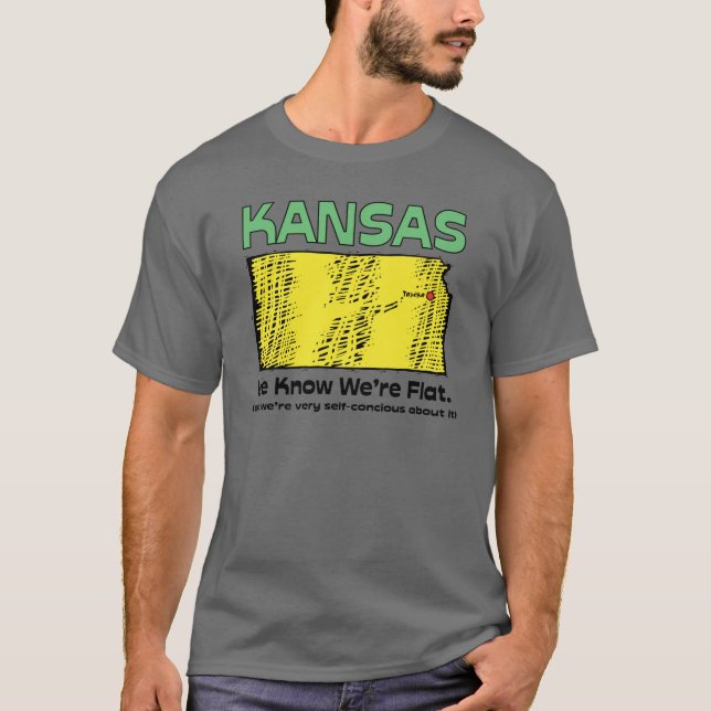 Camiseta ~ que da divisa de Kansas KS nós sabemos que nós (Frente)