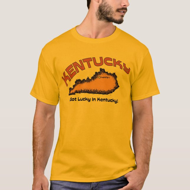 Camiseta ~ que da divisa de Kentucky KY E.U. eu obtive (Frente)