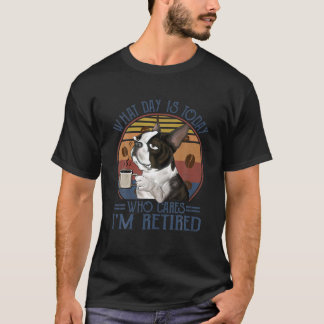Camiseta Que Dia Hoje É O Retro Vintage French Bulldog Lov