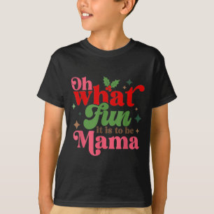 Camiseta Que Diversão É Ser a Família Mama Christmas