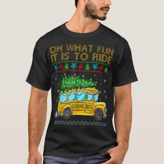 Camiseta Que Diversão É Ter Uma Escola De Natal Engraçada