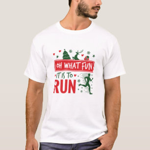 Camiseta Que divertido é correr no corredor do Natal