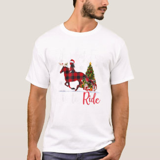 Camiseta Que Divertido É Dirigir Cowgirl Com Cavalos Chr