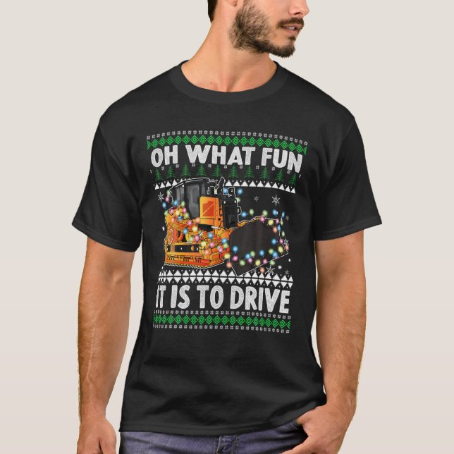 Camiseta Que Divertido É Dirigir, Humor De Natal (Frente)