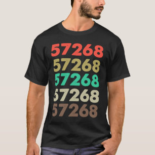 Camiseta Que Diz 57268 Código Zipcode Retroativo 57268