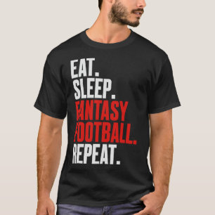 Camiseta Que Diz Que Dorme Fantasia O Futebol Repete