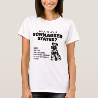 Camiseta Que é seu estado do Schnauzer?