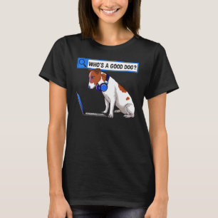 Camiseta Que é um bom dono de cachorro fofo Jack Russel