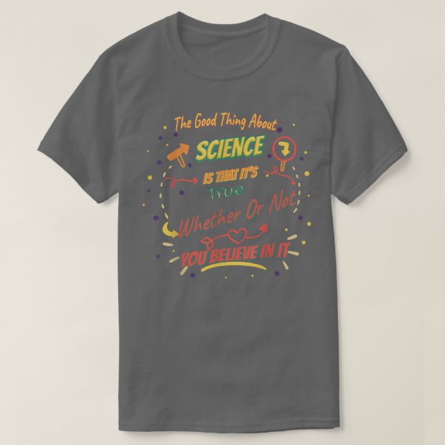 Camiseta Que é verdade - Ciência Engraçada 2366 (Frente do Design)