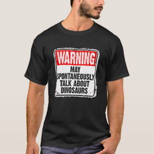 Camiseta Que Espontaneamente Fale Sobre Dinossauros Paleont