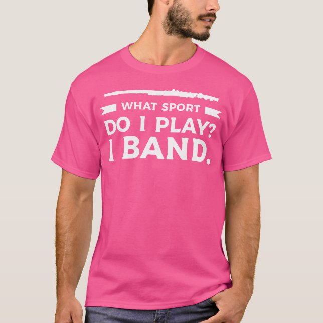 Camiseta Que Esporte Eu Toco, Eu Banda Flutista Flauta (Frente)