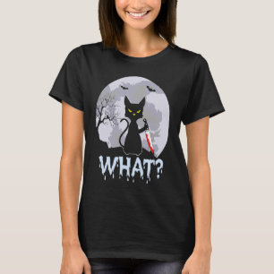 Camiseta Que Faca de Horror Assassina Que Lança Gato Assust