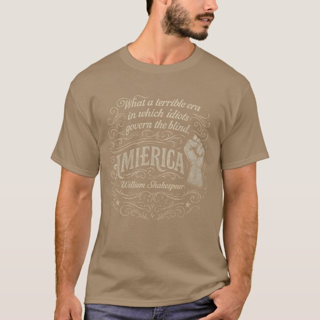 Camiseta Que frase terrível da era América (Frente)