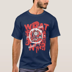 Camiseta Que Hora É Agora? Gráfico de Streetwear