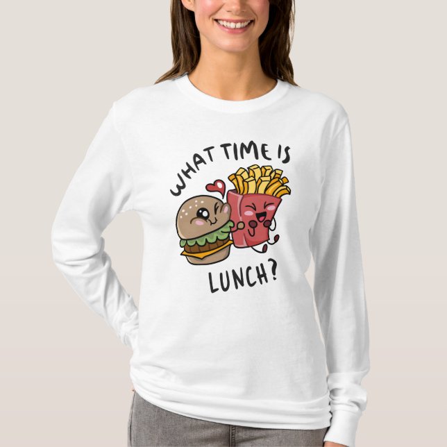 Camiseta Que horas é o almoço (Frente)