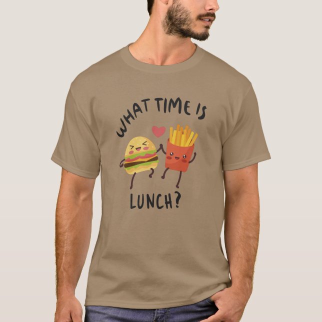 Camiseta Que horas é o almoço (Frente)