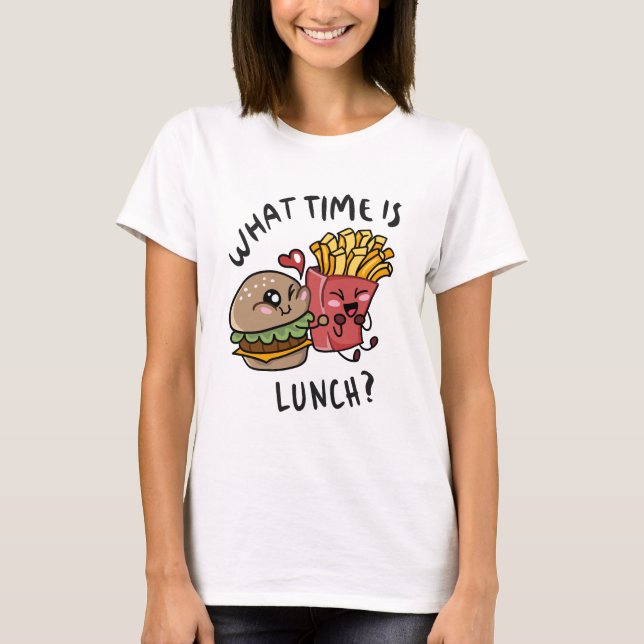 Camiseta Que horas é o almoço (Frente)