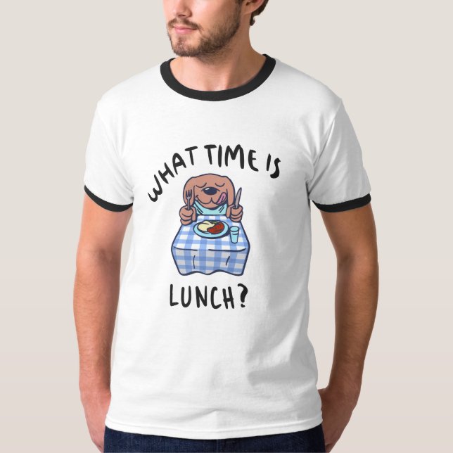 Camiseta Que horas é o almoço (Frente)