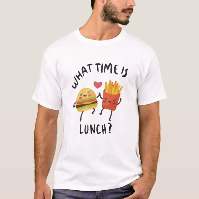 Camiseta Que horas é o almoço (Frente)