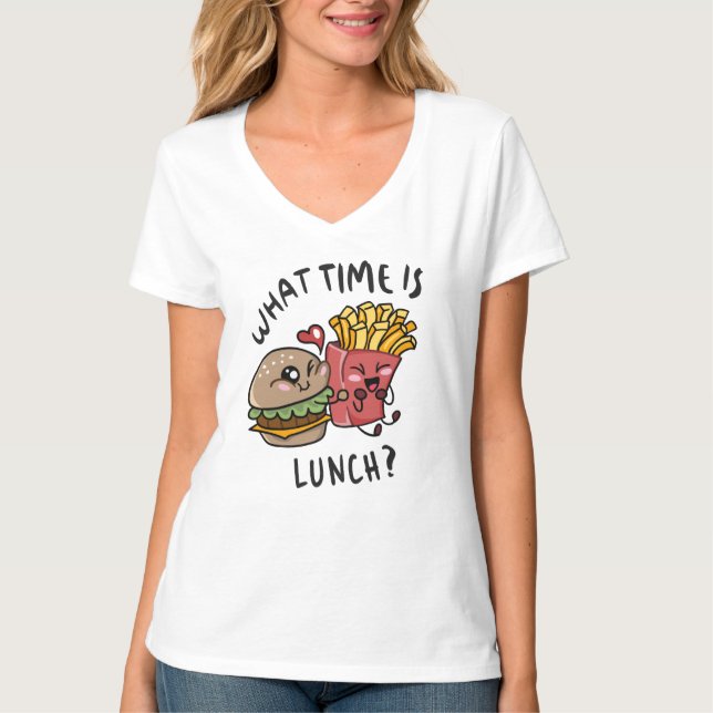 Camiseta Que horas é o almoço (Frente)