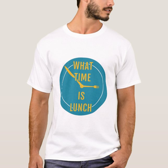 Camiseta Que horas é o almoço - Dinnerware (Frente)