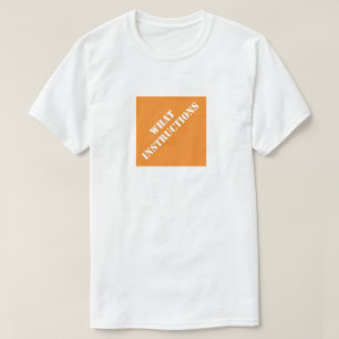 Camiseta Que instruções Pai engraçado Dia de os pais hum