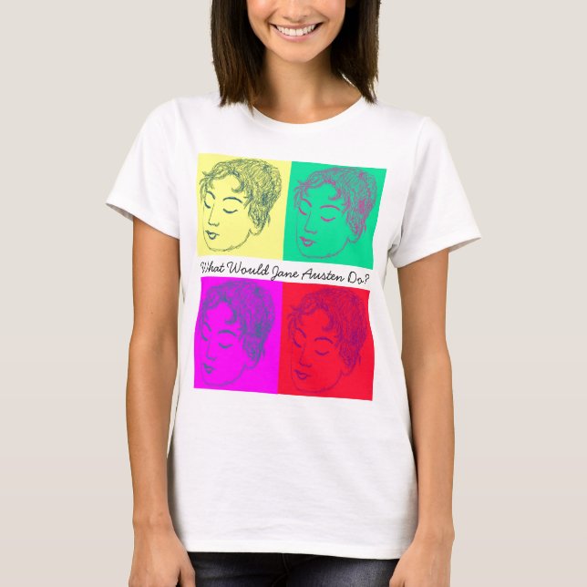 Camiseta Que Jane Austen faria? T-shirt (Frente)
