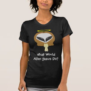 Camiseta Que Jesus estrangeiro faria? T - mulheres